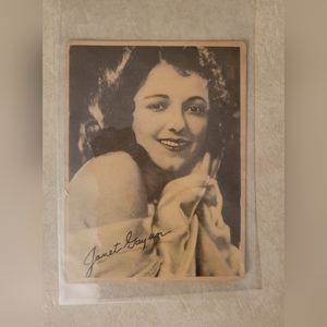 Vintage Janet Gaynor Photo Silent Movie Film Star. Vintage Black & White Photo.